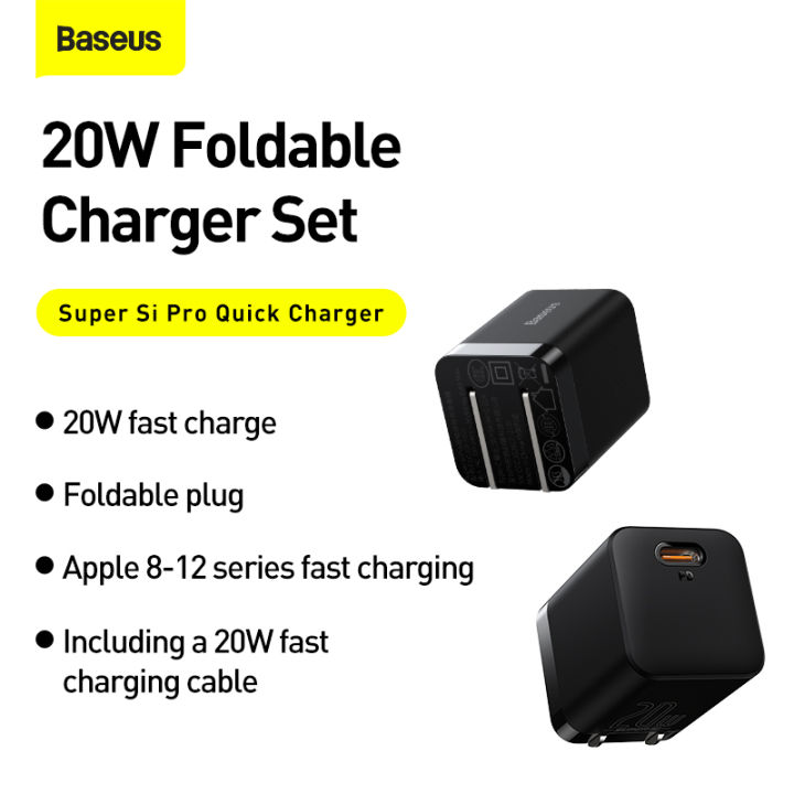 Baseus%20PD%2020W%20Charger%20For%20Iphone%2011%2012%2013%20Series%20Super%20Si%20Pro%20Quick%20Charger%201C%20With%20Type-C%20to%20iPhone%20cable%20Black%20-%20Image%2010