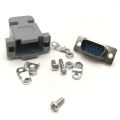 10pcs/lot Vga Db9 Parallel Serial Port Db15 15 Pin D Sub Male/female Solder Connector Plastic Cover.