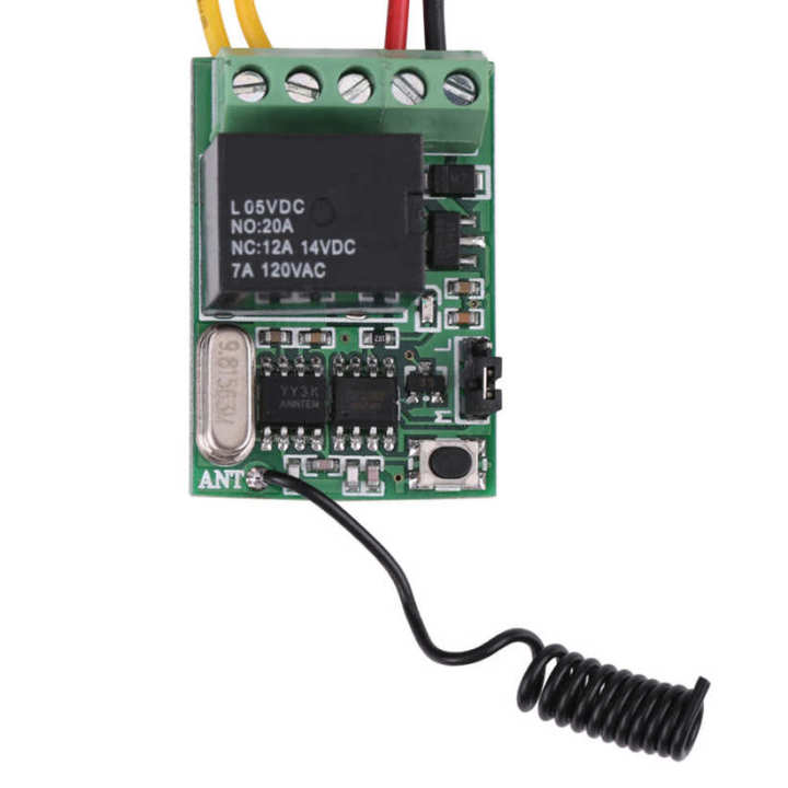 Wireless Remote Control DC 4V 5V 6V 7.4V 9V 12V Relay One Key Switch Receiver + Transmitter