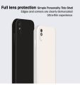 Lenuo Luxury Square Liquid Silicone Phone Case For Xiaomi Redmi 9A Thin Soft Back Cover Candy Casing.