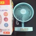 JOYKALY YG-717 Rechargeable 2400mAh Battery Type-C Charging Port Desk Fan With LED Lamp.