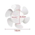 Replacement Fan Blade 6 Blades Replacement Vent Fan Blades D Hole Motor Exhaust Fan 10 Inch 8 Inch 6 Inch White Six Blades.