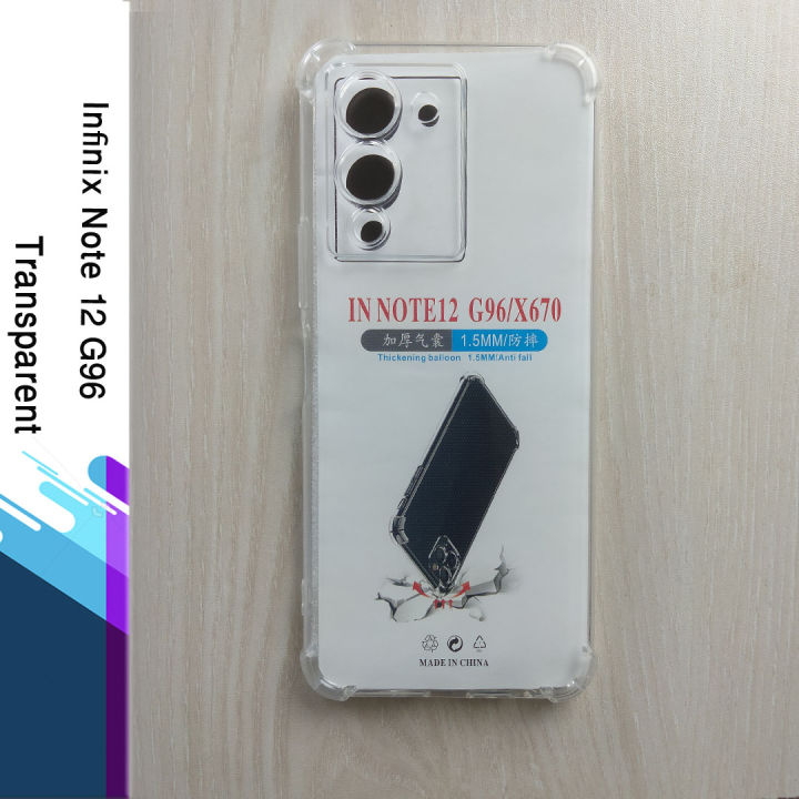 Transparent Silicone Back Cover Case for Infinix Note 12 G96, Soft, Durable, and Flexible Mobile Phone Protection