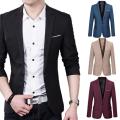 Men Blazers Slim Autumn Suit Blazer Business Formal Party Male Suit One Button Lapel Casual Long Sleeve Pockets Top Plus Size. 