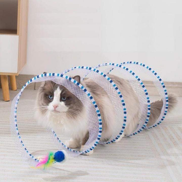 Spring%20%20%20Tunnel%20Multi-channel%20Interactive%20Foldable%20Indoor%20%20%20Portable%20Durable%20Foldable%20Tunnel%20for%20Indoor%20Use%20%20Play%20Pet%20Enrichment%20Feline%20Fun%20%20Entertainment%20-%20Image%208