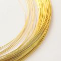 2M 14K/18K Gold Color Plated Brass 0.5 0.7 0.8 1.2mm Copper Wire Embossing for Jewelry Making Handmade DIY Jewellery Material.