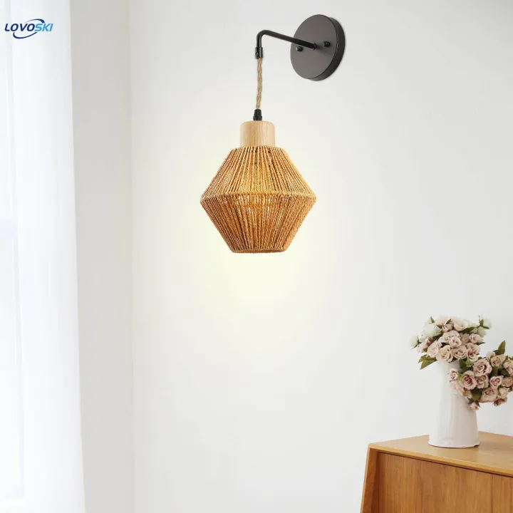 Rattan%20Wall%20Sconce%20Wall%20Lamp%20Wall%20Light%20for%20Reading%20Living%20Room%20Farmhouse%20-%20Image%206