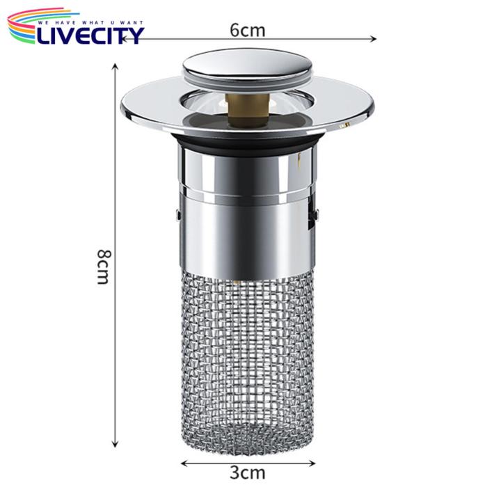 Drain%20Stopper%20for%20Bathroom%20Sink%20Stainless%20Steel%20Bathroom%20Sink%20Stopper%20with%20Hair%20Catcher%20Universal%20Anti-clog%20Drain%20Filter%20for%20Home%20Southeast%20Asian%20Buyers'%20Choice%20Durable%20Sink%20Stopper%20for%20Bathroom%20-%20Image%202