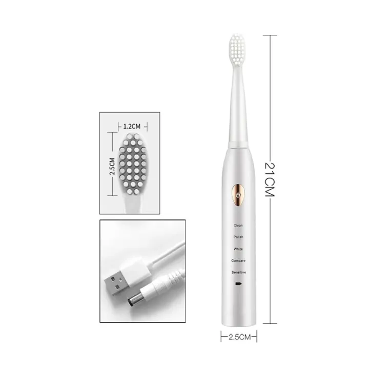 Sonic%20Electric%20Toothbrush%20Soft%20Hair%20IPX7%20Waterproof%205-gear%20Mode%20Whitening%20Timer%20USB%20Charging%20For%20Adults%20Teeth%20Brush%204%20Colors%20-%20Image%206
