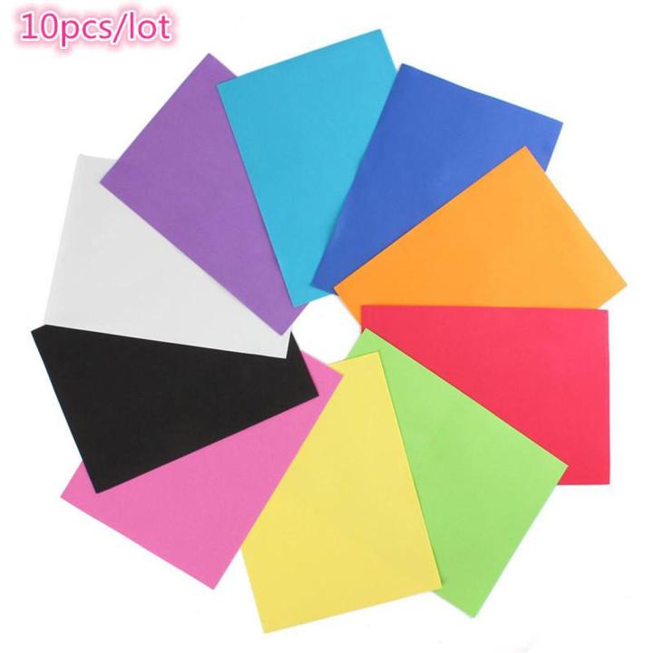 10ps Different Color Plain Foam A4 Size with Adhesive