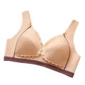 Breastfeeding bra, one piece, without steel ring, thin front buckle, adjustable feeding, gathering, breathable sleep bra for women. 