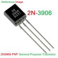 10Pcs- 3906 Transistor 2N3906 Transistor 2N-3906 PNP Transistor BJT 40V 200mA 600mW Transistors PNP 3 Pin Leads TO-92 Package.