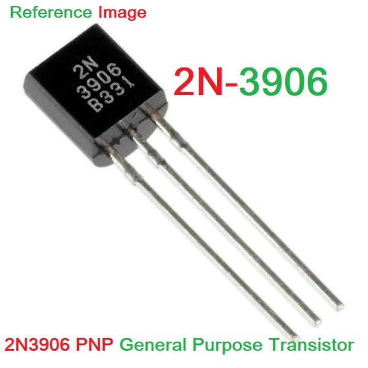 10Pcs- 3906 Transistor 2N3906 Transistor 2N-3906 PNP Transistor BJT 40V 200mA 600mW Transistors PNP 3 Pin Leads TO-92 Package