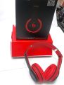 Solo2 TM-019 Multifuntional Wireless Bluetooth Headphones With Hands Free Microphone & Tf Card/Mic/FM Support -Red & Black. 