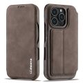 (New) For iPhone 16 Pro Max LC.IMEEKE Hon Ancient Series Flip Leather Phone Case.