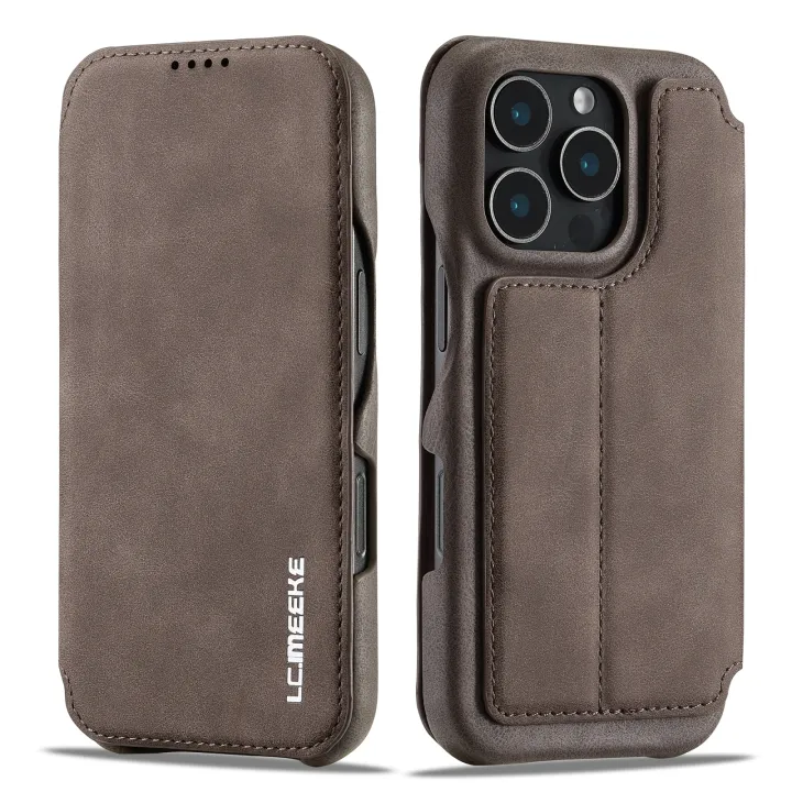 (New)%20For%20iPhone%2016%20Pro%20Max%20LC.IMEEKE%20Hon%20Ancient%20Series%20Flip%20Leather%20Phone%20Case%20-%20Image%202