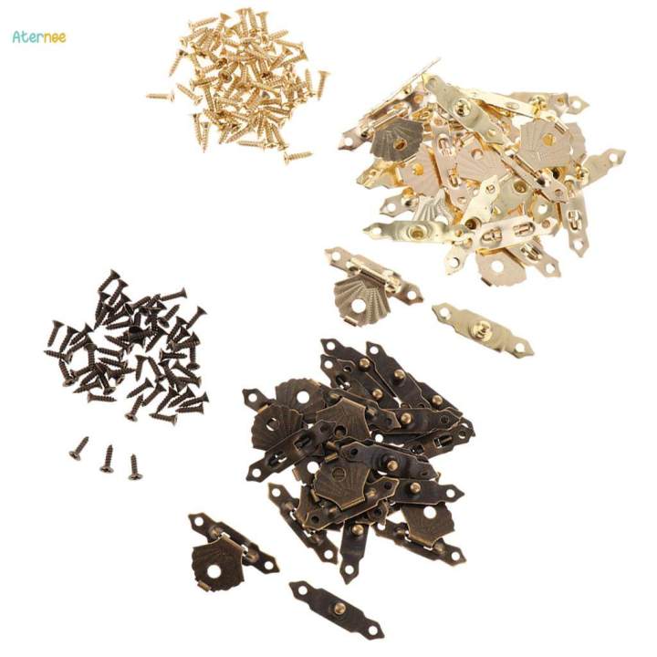 24pcs%20Wooden%20Triangle%20Flower%20Metal%20Hasp%20Clasp%20Latch%20Jewelry%20Box%20-%20Image%206