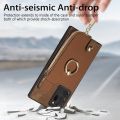 Cross Leather Ring Vertical Zipper Wallet Back Phone Case For Samsung Galaxy S22+ 5G/Samsung Galaxy S21 5G/Samsung Galaxy A32 4G/Samsung Galaxy S20/Samsung Galaxy S23 Ultra 5G/Samsung Galaxy A54 5G/Samsung Galaxy A04e/S. 