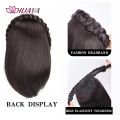 Synthetic Hair Pieces Headband Wig Heat Resistant Clip In One Piece Hair Extension For Women Topper Hair with braids Accessories. 
