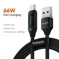 Toocki Type C to Type C Cable 100W PD Fast Charging Charger USB C to USB C Display Cable For Xiaomi POCO f3 Realme Macbook iPad. 