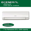 General (ASGG12JLCA ) 1 Ton refrezant, Inverter Wall-munt Air-conditioner /. 