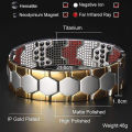 Luxury Fashion Detachable Health Bracelet Men Mental Bio Magnetic Anti-fatigue Anti-radiation Bracelets Jewelry.