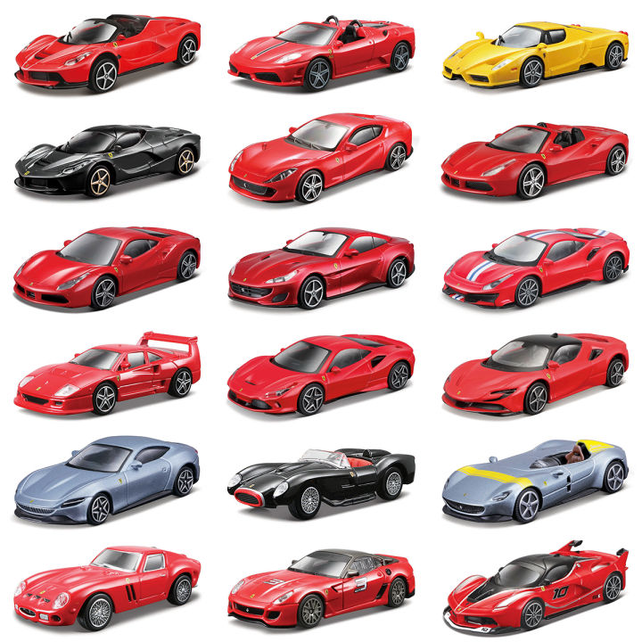 Bburago 1:43 Ferrari 488 F40 599 250 458 F12 Portofino 812 Roma SP1 SF90 F8 246 Enzo Static Simulation Diecast Alloy Model Car