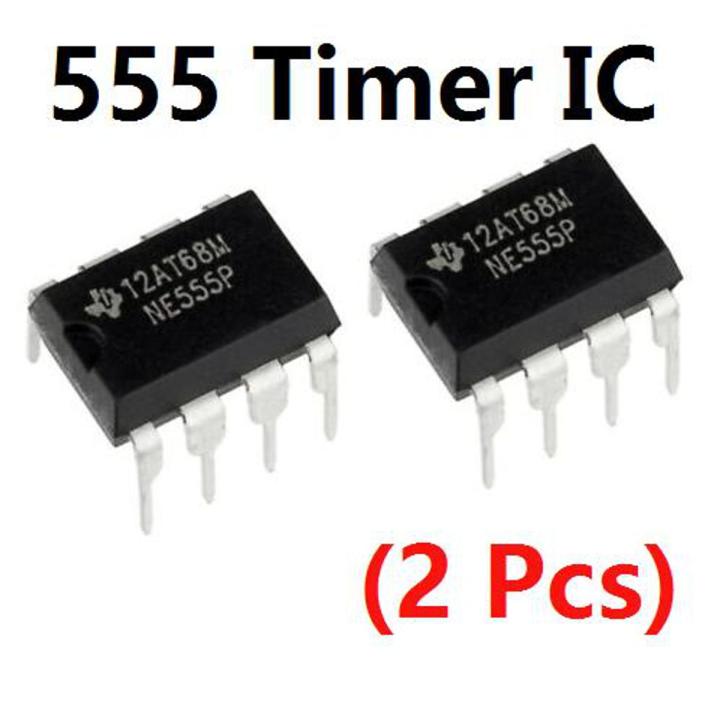 Microchip Timer 2 Pieces- 555 timer IC NE555 precision timer chip | Daraz.com.bd