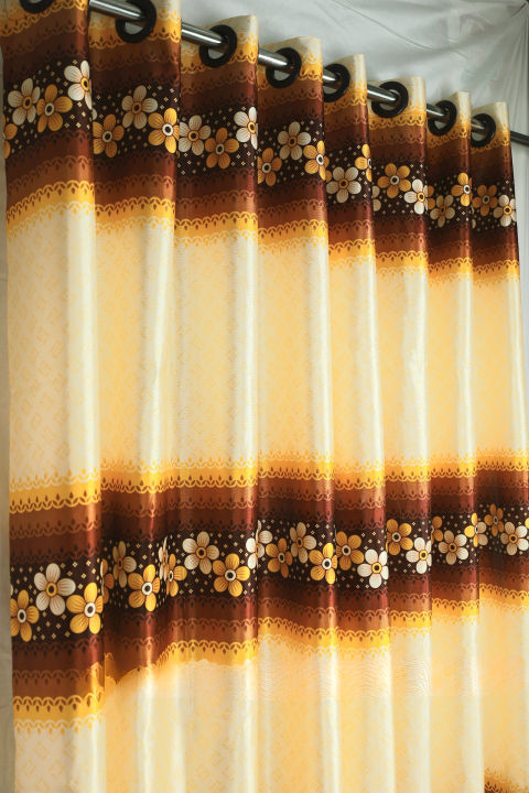 Synthetic Curtain Porda , parda from Anifa Golden- SyntheticFiber - Ready Made Brand New Product - Yearn Eye-Attractive Design