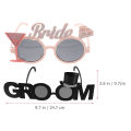 Bride & Groom Funny Groom Bride Glasses Bachelor Party Eyeglasses Photo Props Wedding Party Decoration Wedding Supplies. 