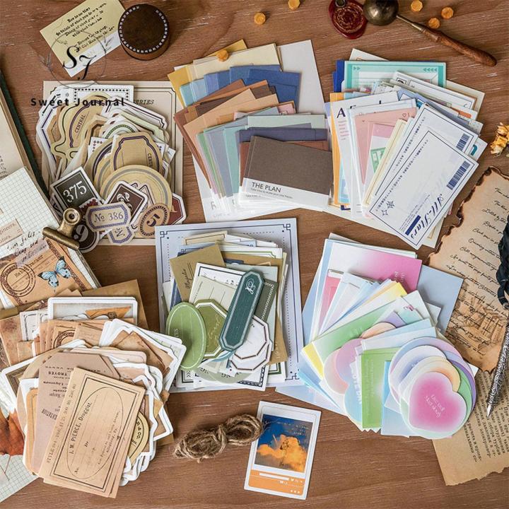 （New）weet Journal 100PC Note Collection erie Memo Pad Diary Journal Decorative Craft crapbooking DIY Note Paper