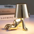 Italy Little Golden Man Table Lamp Living Room Bedside Children's Room Art Decor Night Light Creative Coffee Shop Bar Desk Lamps. 