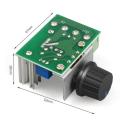 LALA 220V 2000W Speed Controller SCR Voltage Regulator Dimming Dimmers Thermostat.