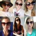 LongKeeper Sunglasses Cat Eye Women Men Sun Glasses Eyewear Eyeglasses Plastic Frame Clear Lens UV400 Shade Fashion Driving New. 