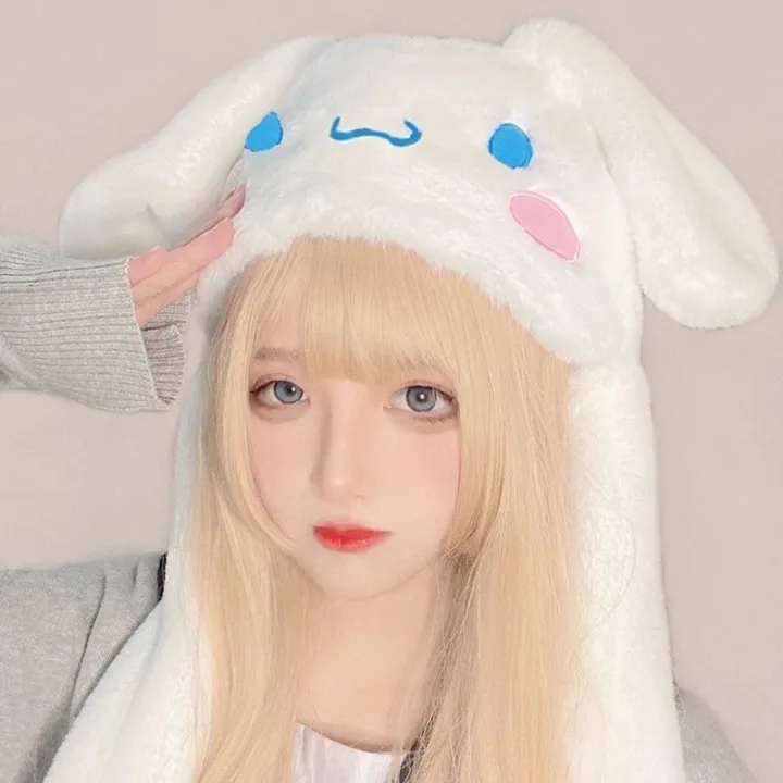 Kawaii%20Sanrios%20Hat%20Cinnamoroll%20Accessories%20Cute%20Plush%20Hat%20Keep%20Warm%20Bunny%20Hat%20Ears%20Up%20Plush%20Toy%20For%20Kids%20Girl%20Winter%20Cap%20-%20Image%204