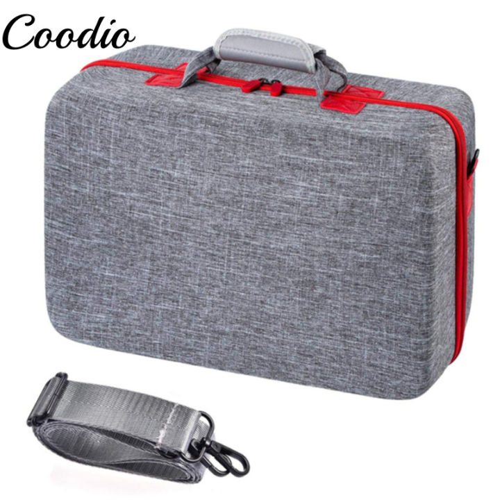 Coodio Protective Travel Storage Shoulder Bag Game Console Controller Headphone Waterproof Organizer Hard Shell Carrying Case Compatible For Ps5