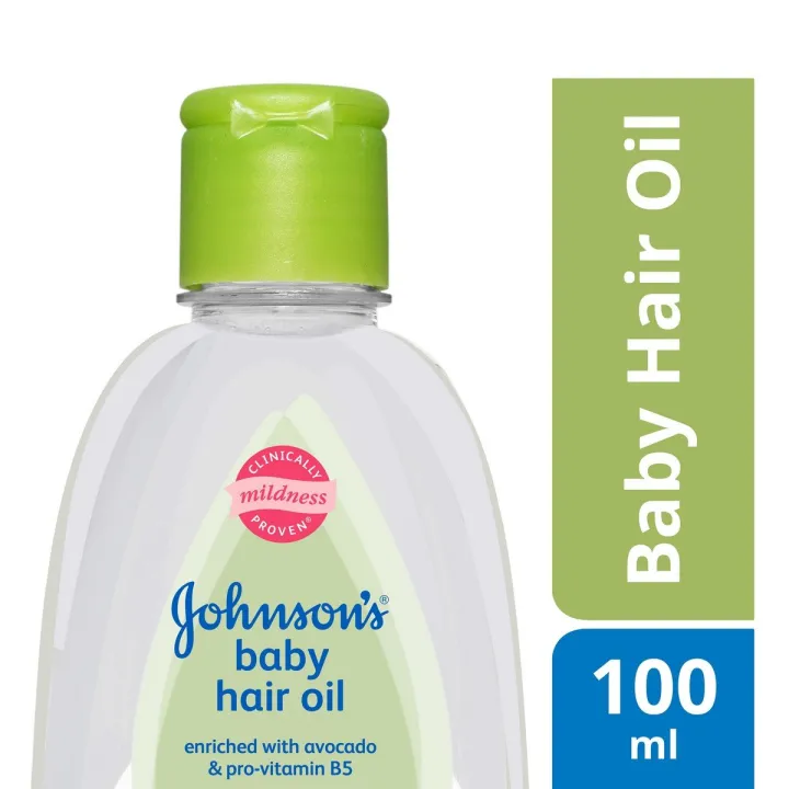 Johnson's%20Baby%20Hair%20Oil%20100ml%20Enriched%20with%20Avacado%20Oil%20&%20Pro-vitamin%20B5%20-%20Image%202
