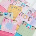 Cute 2023 rabbit desktop calendar student cartoon mini calendar unicorn Hello Kitty Gemini Doraemon Snoopy melody stitch cinnamoroll purin dog. 