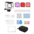 Andoer Sport Camera Waterproof Case 35M Protective Underwater Housing Shell with Storage Case-black. 