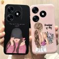 For Tecno Spark 10 10C 4G Case Cute Funny Black Pink TPU Silicone Back Cover For Tecno Spark10 Spark 10 C 10C Phone Shell Bumper. 