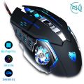 T9 DPI Adjustable KEYWIN X6 LED Gaming Mouse | New Gaming Mouse Mause T9 DPI Adjustable Computer Optical LED Game Mice Wired USB Games Cable Silent Mouse for Professional Gamer.