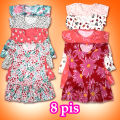8 Pieces combo Half Sleeve Frock For Girls by Any Color, Beautiful dress. 