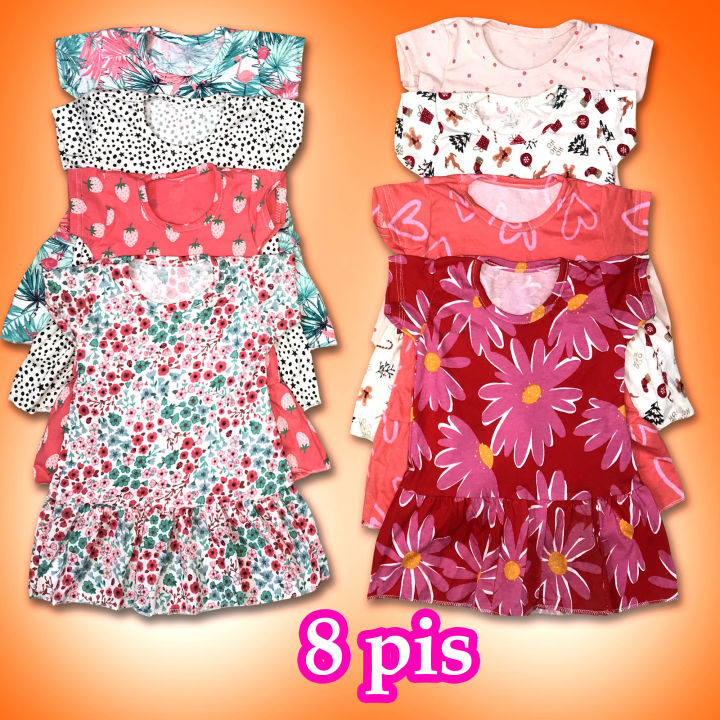 8%20Pieces%20combo%20Half%20Sleeve%20Frock%20For%20Girls%20by%20Any%20Color,%20Beautiful%20dress%20-%20Image%202