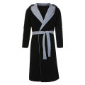 Plush Shower Bathrobe Men Winter Long-Sleeved Clothes Shawl Lengthened Robe Coat Men's Homewear Women's Blouse Plus Size 5xl. 