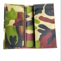Wallet For Men Army Military Color Men's Army Camouflage Wallet Card Purse with safty Chain, green, one size. 