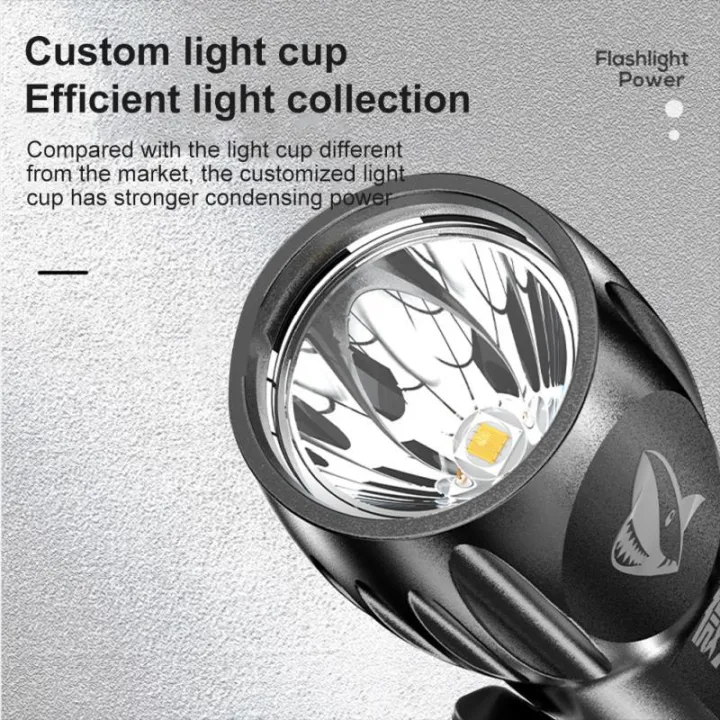 Super Bright LED Flashlight USB Rechargeable Led Torch for Night Riding Camping Hunting Indoor Flash light