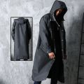 RainCoat Black Fashion Adult Long Women And Men's Raincoat Waterproof Hooded Outdoor Fishing Mountaineering Thickened Poncho. 