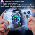 Rechargeable Universal Mini Mobile Phone Cooling Fan Radiator Turbo Hurricane Game Cooler Cell Phone Cool Heat Sink USB powered/ Rechargeable Chicken King Refrigeration Artifact Game Cooling Cooling Cooling Back Clip Live Streaming.