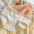 Pure cotton underwear for women breathable pure cotton crotch mid waist minimalist girl Ladies Underpant. 