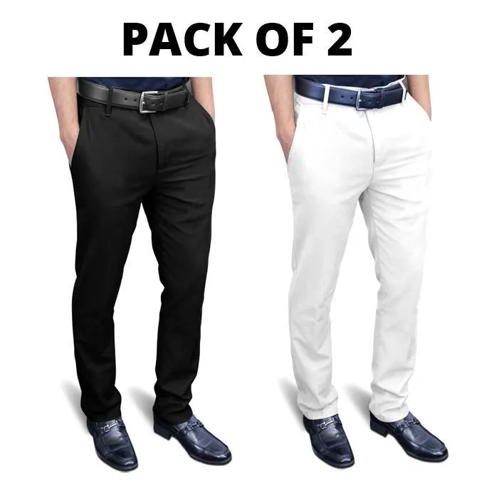 Pack%20of%202%20Black%20and%20White%20Twill%20Gabardine%20Pant%20for%20Men%20-%20Image%203
